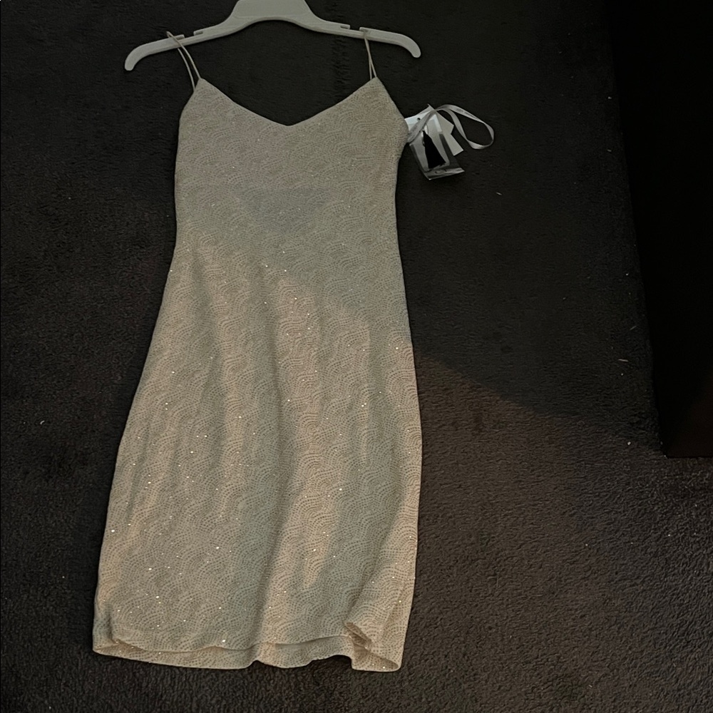 Elegant Cream Mini Dress